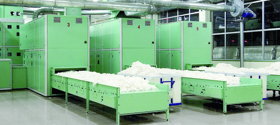 B13 feeder with B23 blending conveyor installation