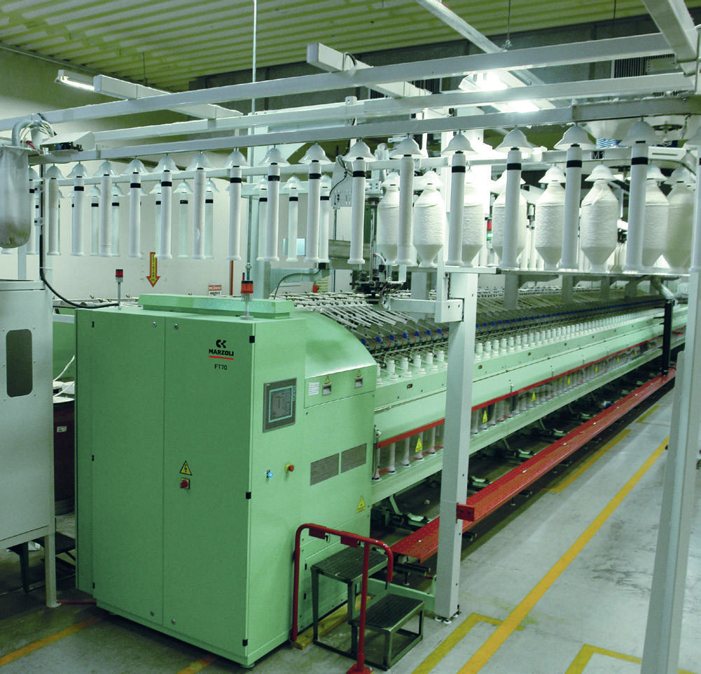 Roving frame at Cedro Textil spinning mill