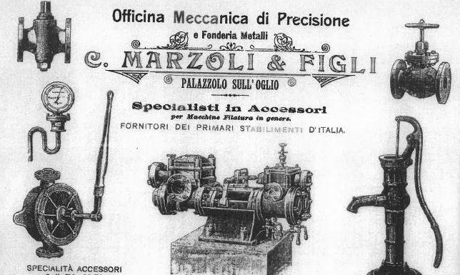 Marzoli history 1870-1890 textile machinery development