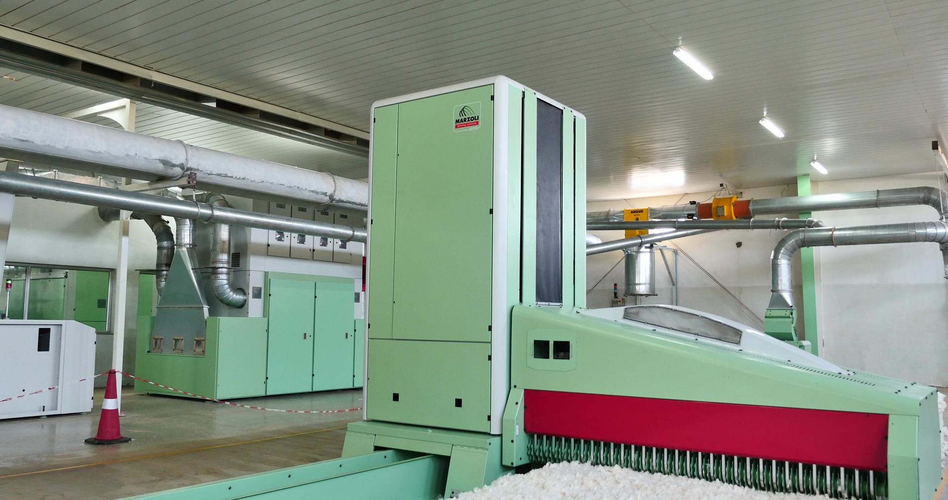 Sara Spintex blowroom | Marzoli Sara Spintex blowroom with Marzoli machinery