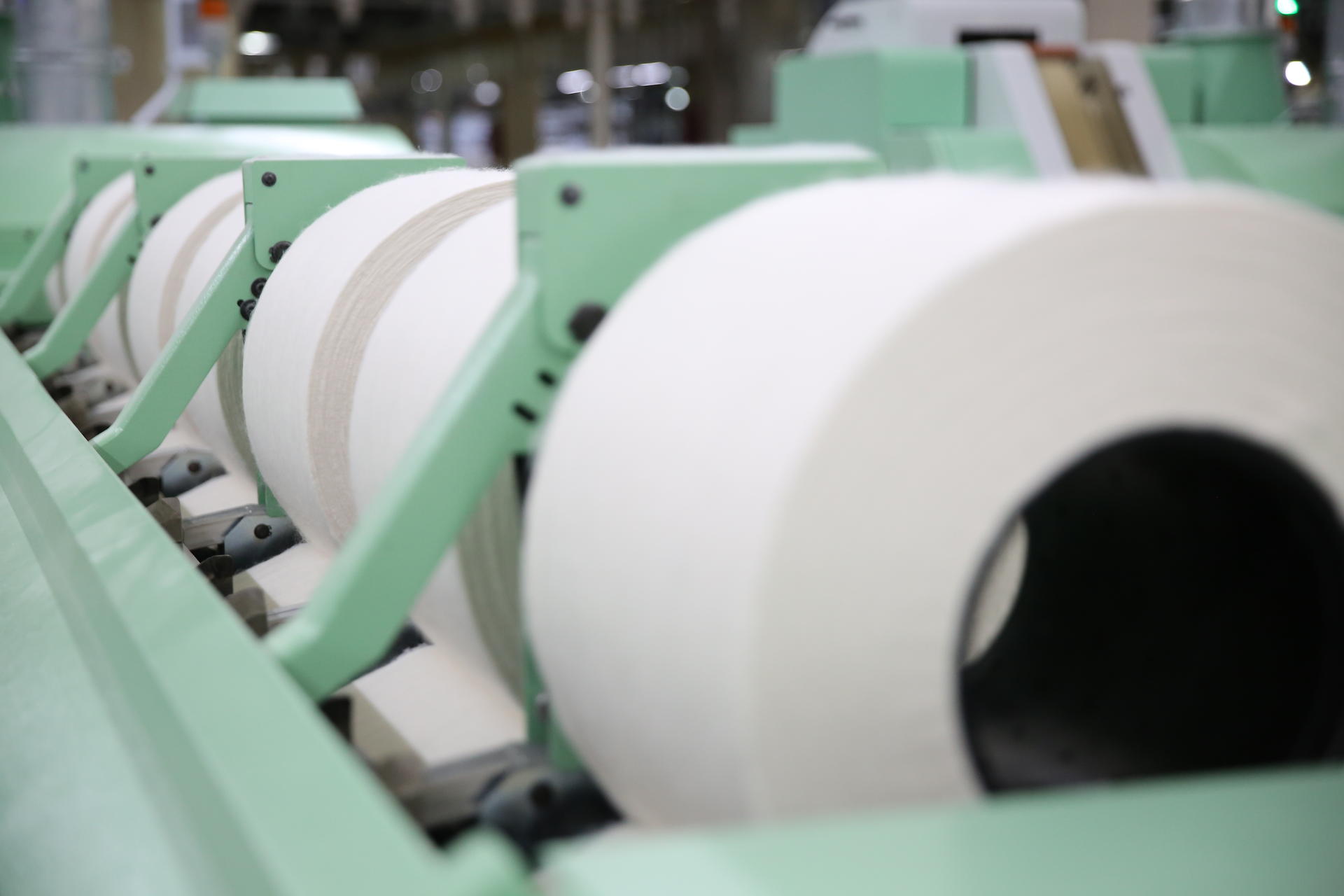 Textile fiber combing | Marzoli Textile combing section for spinning by Marzoli