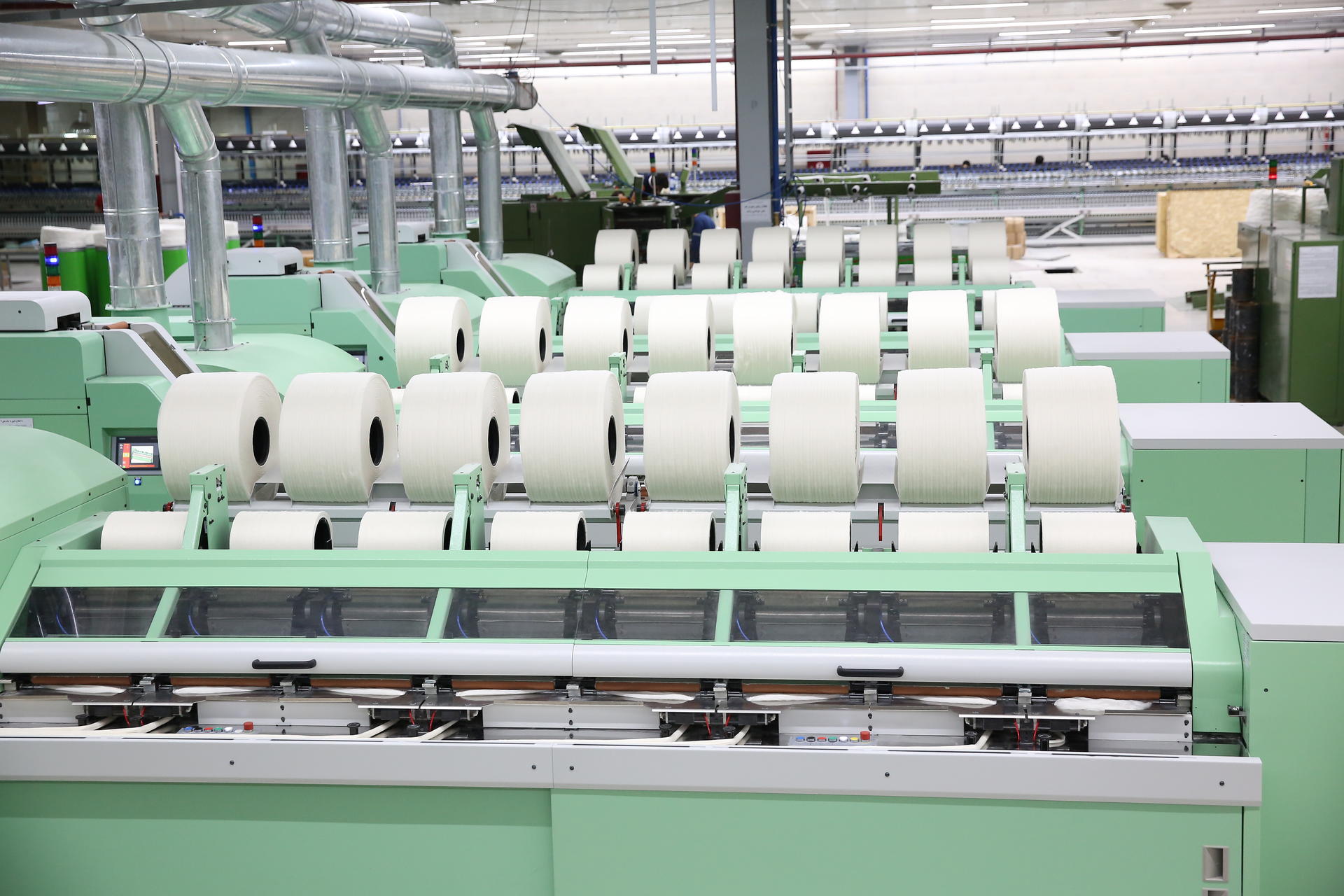Yekta Fallah combers | Marzoli Yekta Fallah combers in spinning mill